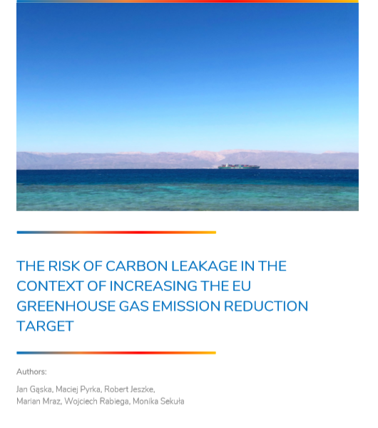 ANALYSIS: The Risk of carbon leakage in the context of increasing the EU greenhouse gas emission reduction target